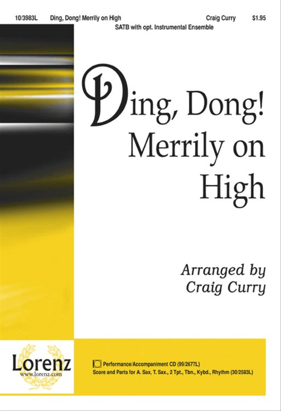 Ding, Dong! Merrily on High 4-Part scores gallery preview page 1