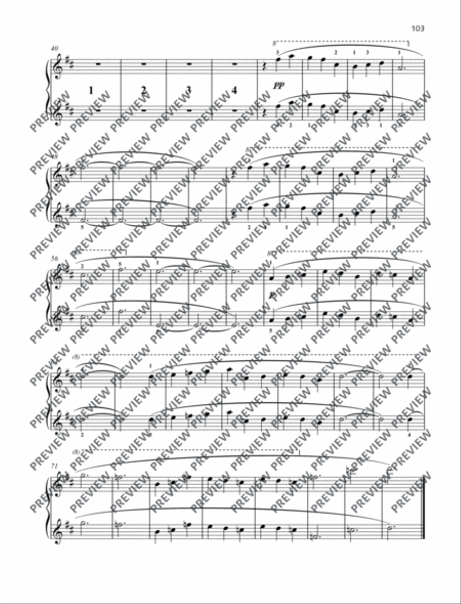 Gymnopédie No. 1 Gymnopédie No. 1 Piano Duet scores gallery preview page 5