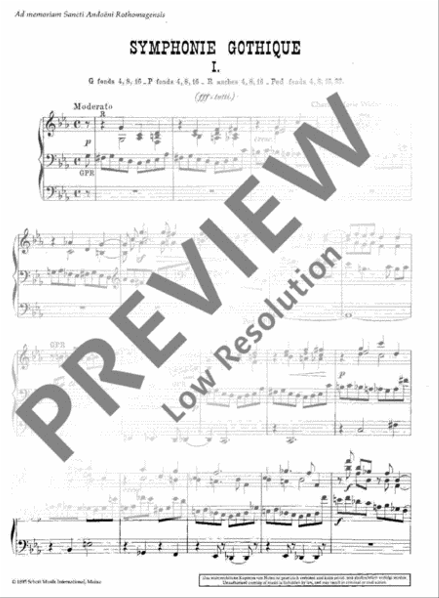 Symphonie gothique Organ scores gallery preview page 3
