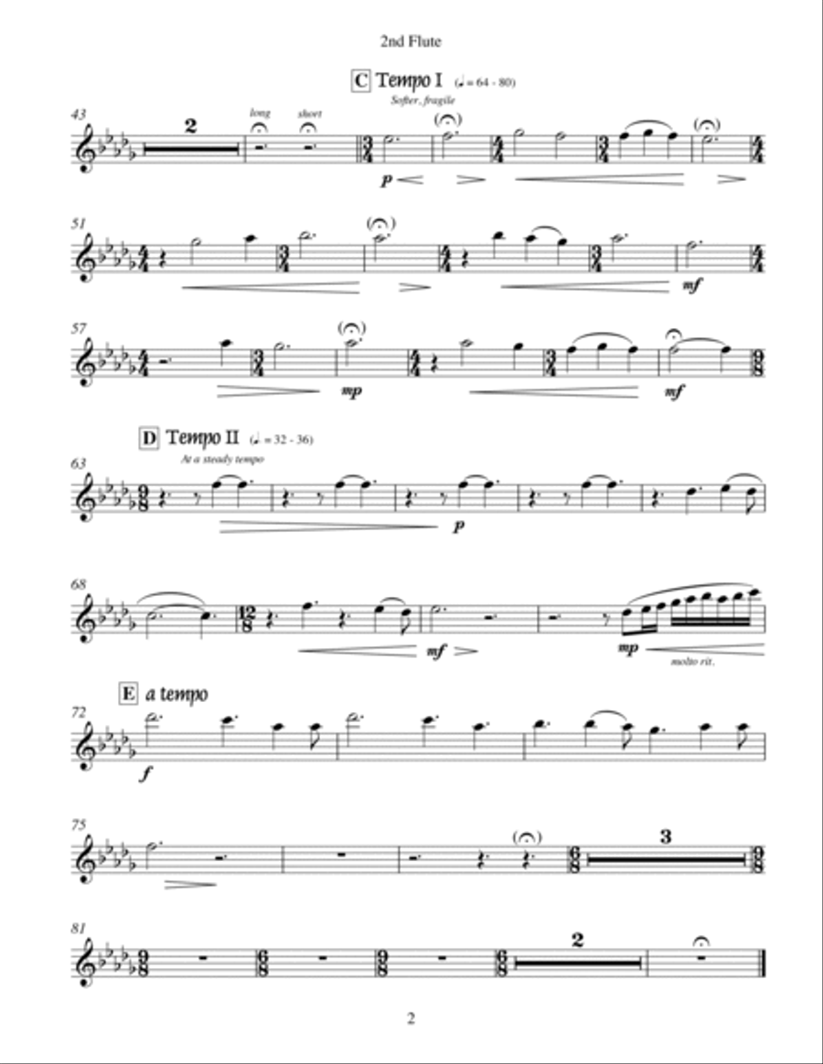 Embers (for Wind Ensemble) Concert Band scores gallery preview page 4