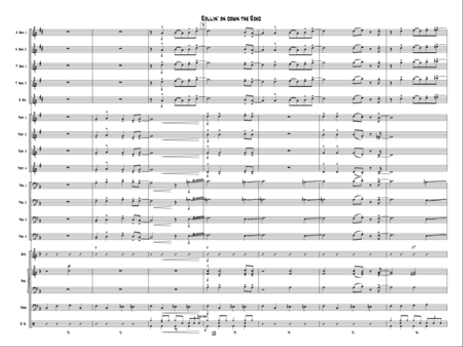 Rollin' On Down The Road Jazz Ensemble scores gallery preview page 11