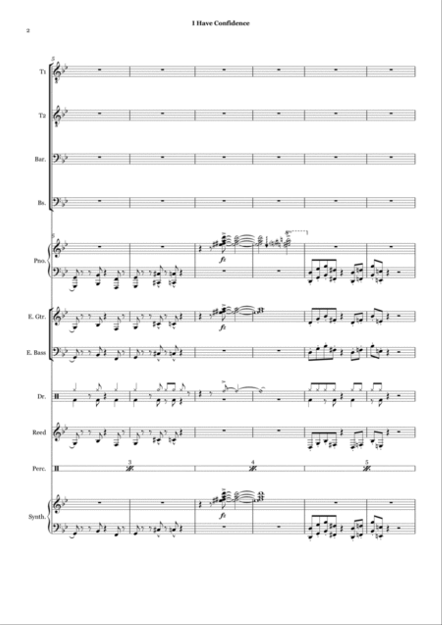 I Have Confidence Small Ensemble scores gallery preview page 2
