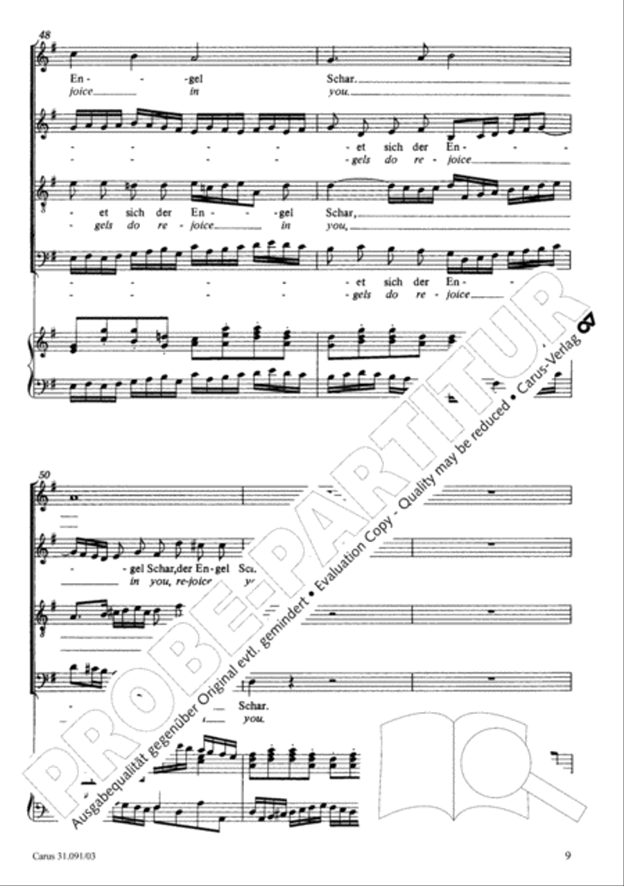All praise to you, Lord Jesus Christ (Gelobet seist du, Jesu Christ) 4-Part scores gallery preview page 10