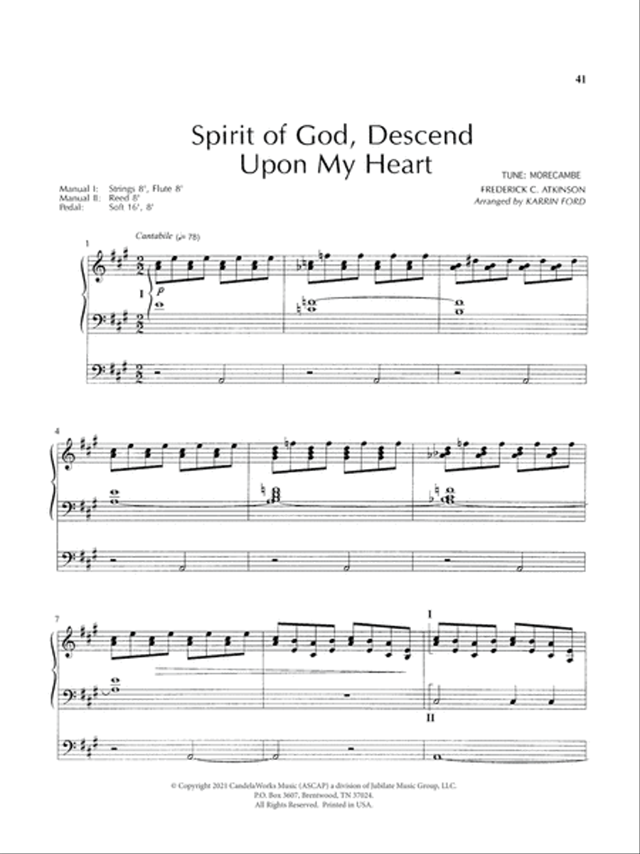 Seasons of the Spirit Seasons of the Spirit Organ Solo scores gallery preview page 21