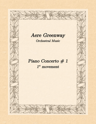 Piano Concerto # 1 - 1st movement
