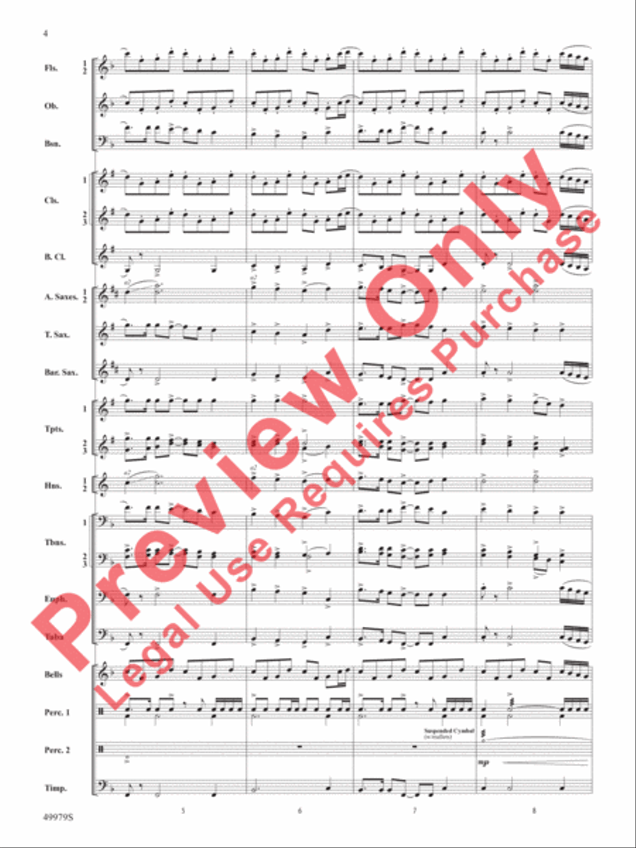 Christmas Is Here! Concert Band scores gallery preview page 5