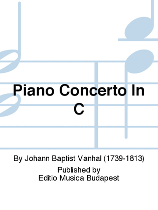 Book cover for Piano Concerto In C