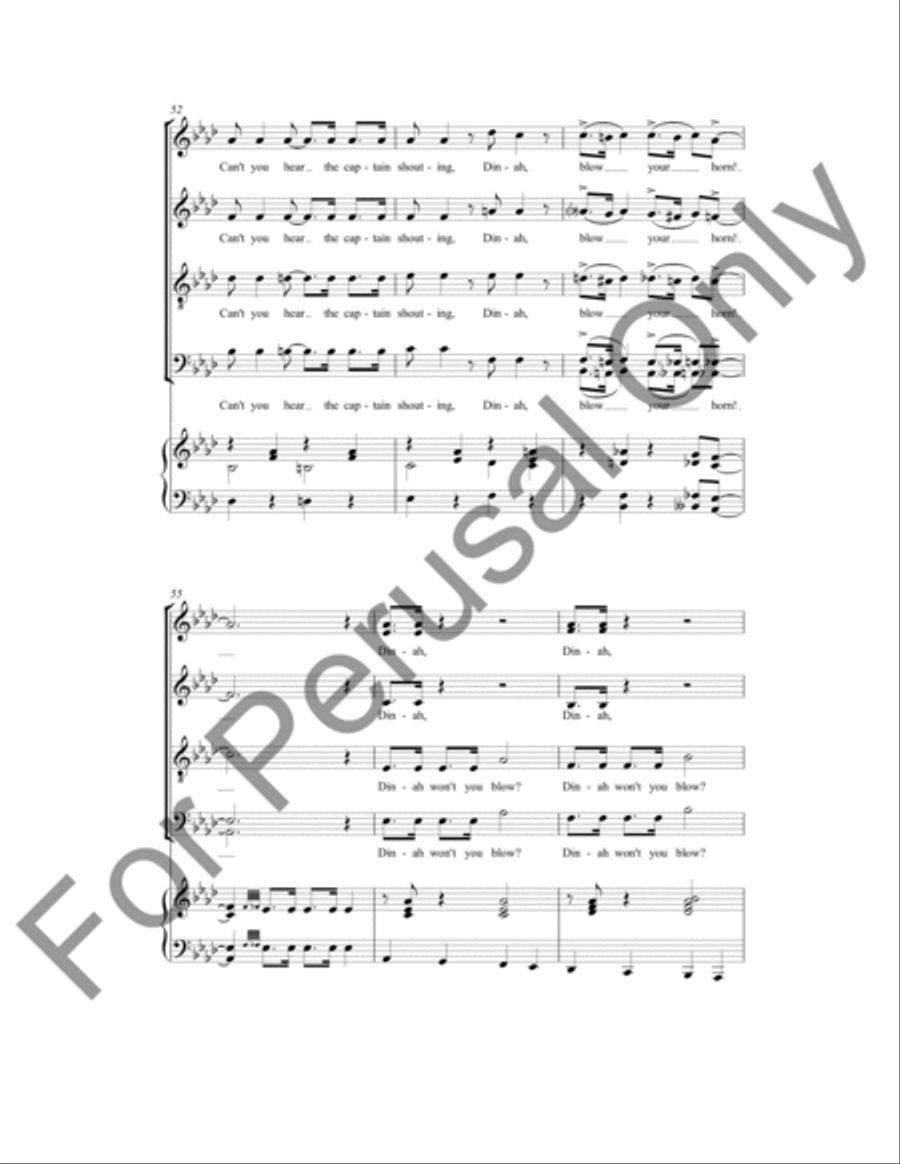 I've Been Working On The Railroad 4-Part scores gallery preview page 9