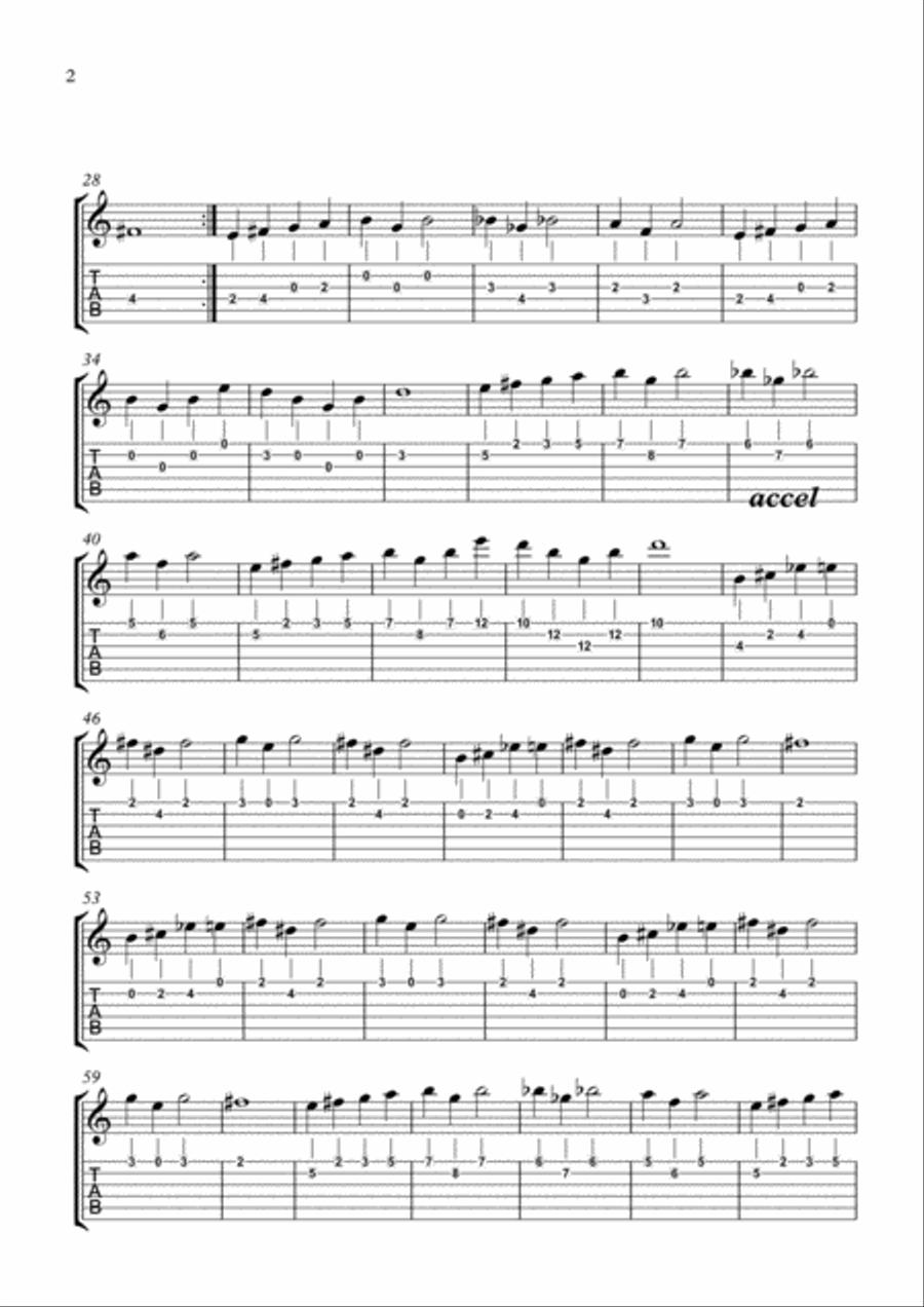 In The Hall Of The Mountain King Acoustic Guitar scores gallery preview page 2
