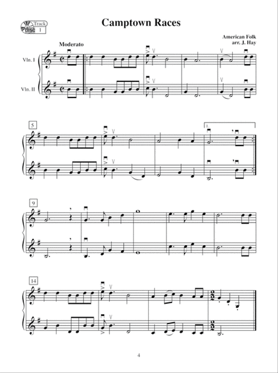 Come Fiddle With Me, Volume One String Duet scores gallery preview page 6