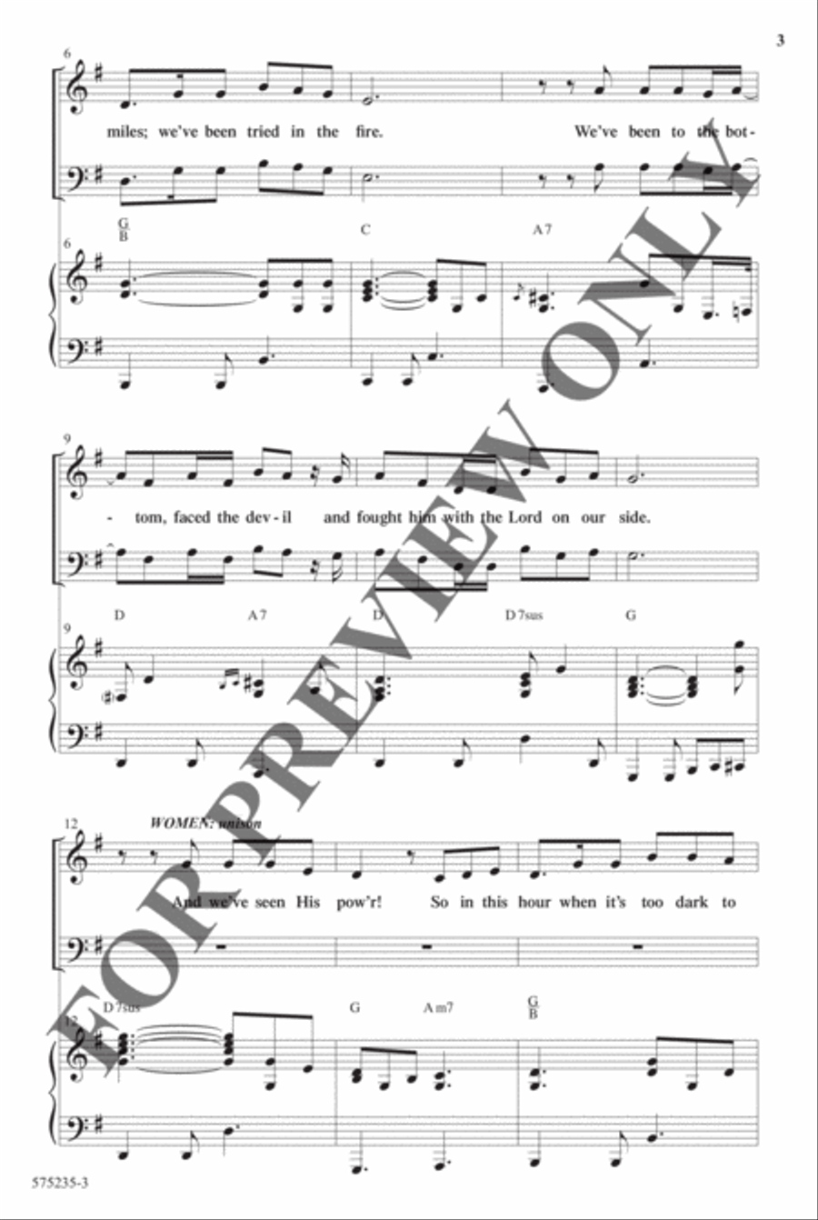 Somebody's Believing - Anthem Choir scores gallery preview page 3