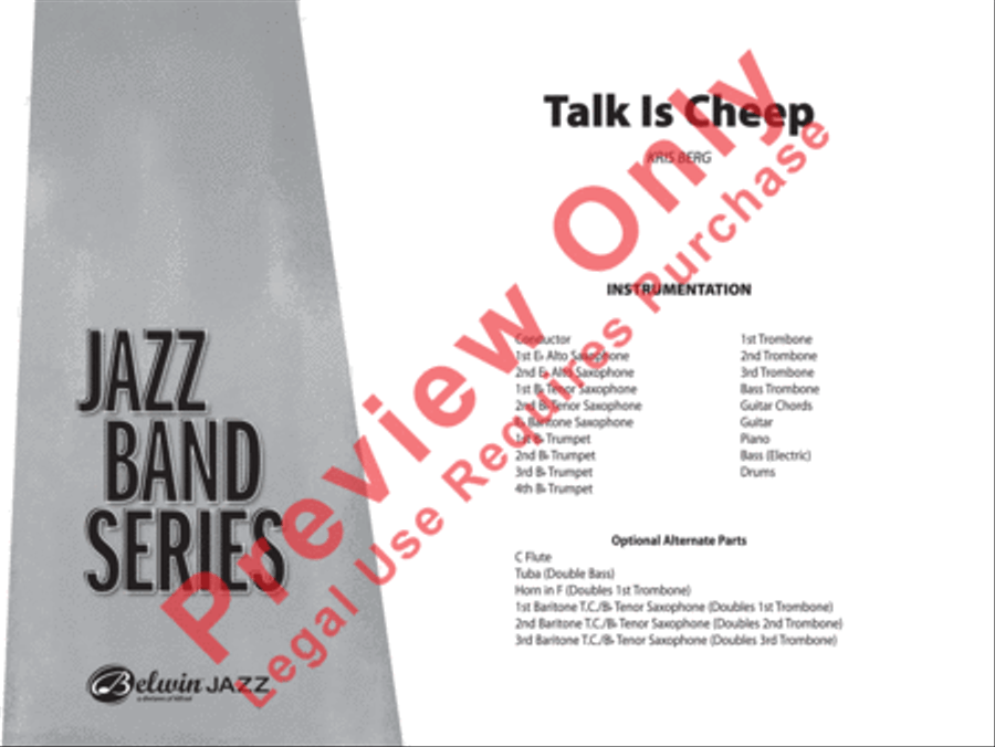 Talk Is Cheep Jazz Ensemble scores gallery preview page 2
