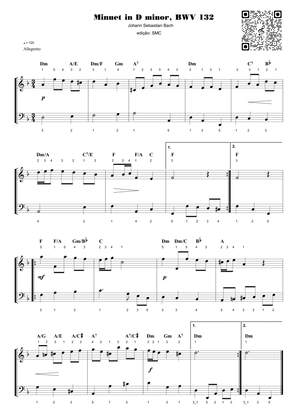 Minuet in D minor, BWV 132