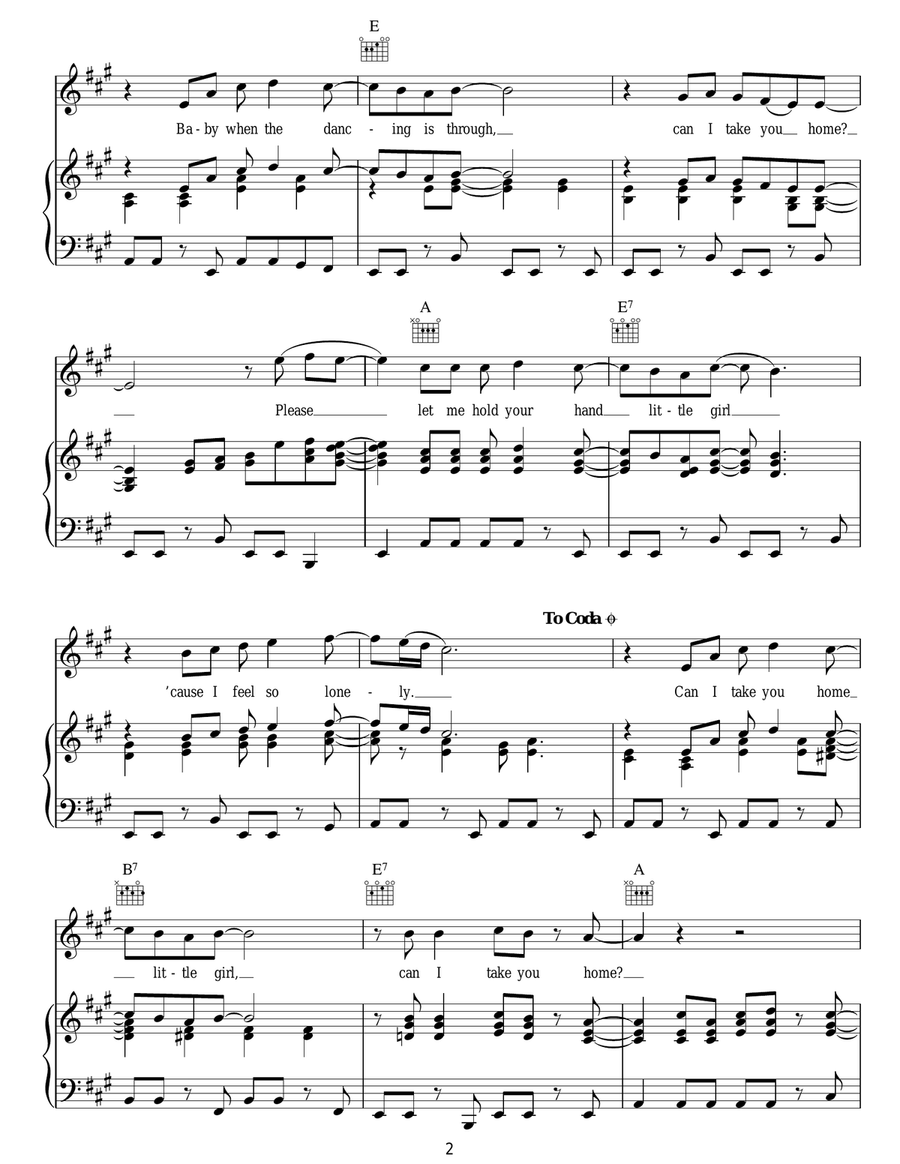 Can I Take You Home Little Girl Acoustic Guitar scores gallery preview page 2