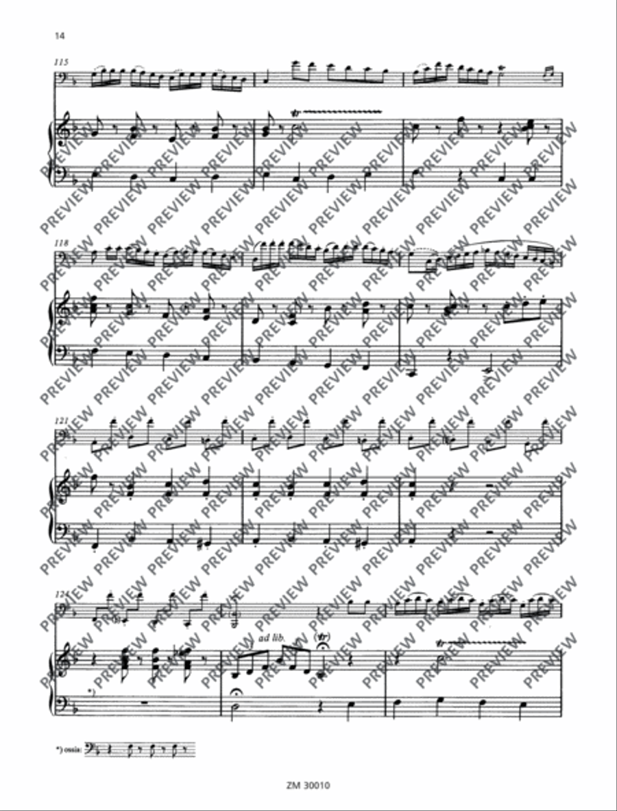 6 Sonatas Bassoon scores gallery preview page 15