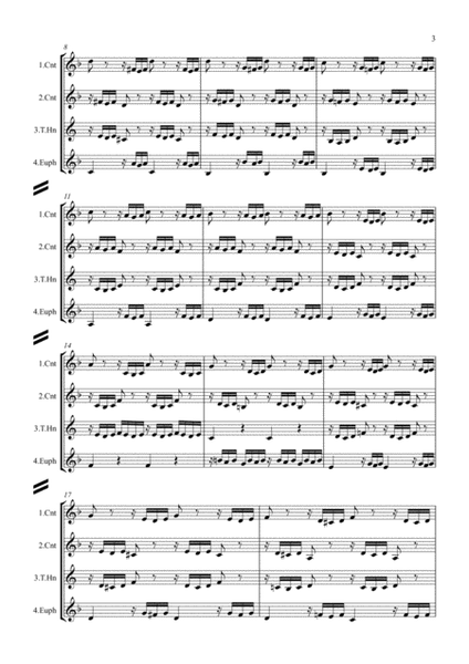 Prelude and Fugue II (BWV 847) for Brass Quartet image number null