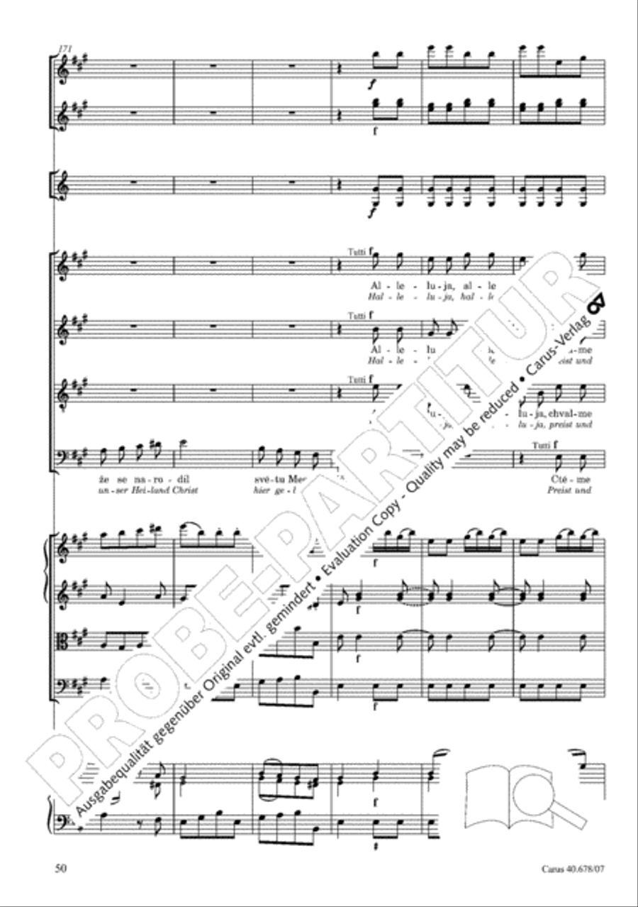 Missa pastoralis bohemica 4-Part scores gallery preview page 63