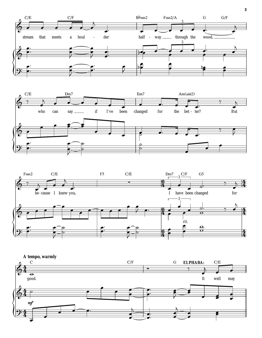 For Good (from Wicked) High Voice scores gallery preview page 3