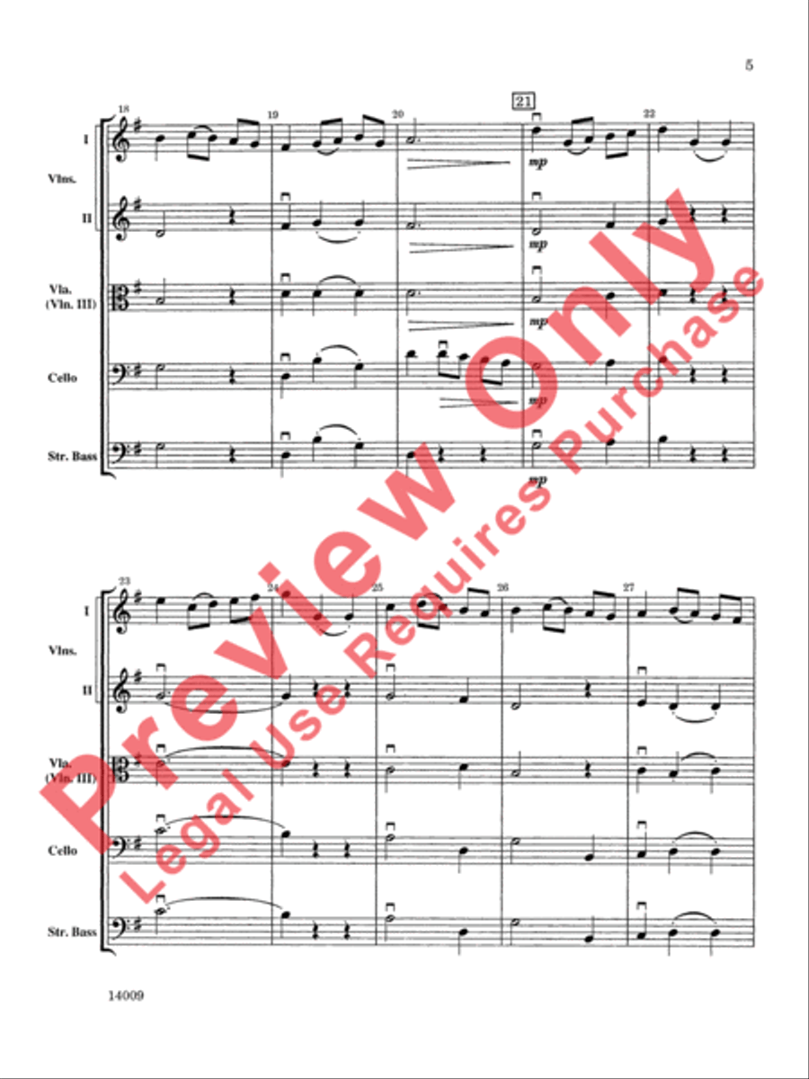 Chorale and Minuet Chorale and Minuet String Orchestra scores gallery preview page 6