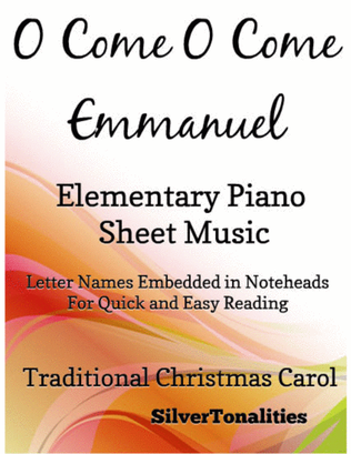 O Come O Come Emmanuel Elementary Piano Sheet Music