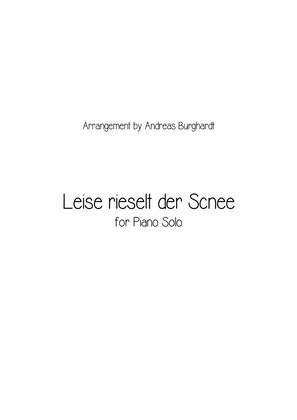 Book cover for Leise rieselt der Schnee (Christmas Piano Solo)