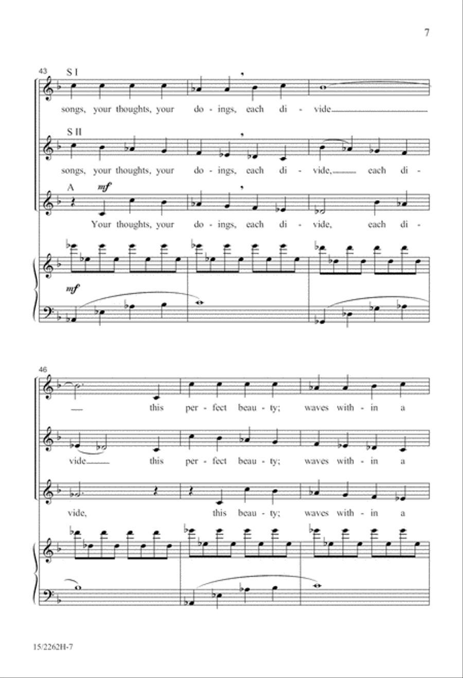 'Tis You That Are the Music SSA scores gallery preview page 7