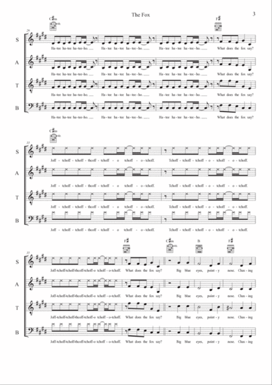 The Fox 4-Part scores gallery preview page 3