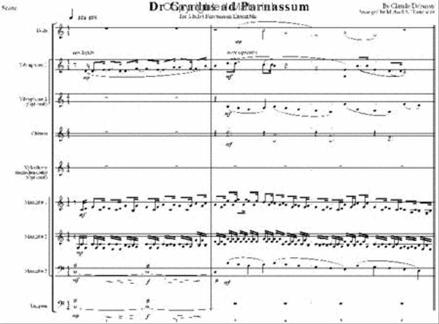Dr. Gradus ad Parnassum Percussion Ensemble scores gallery preview page 3