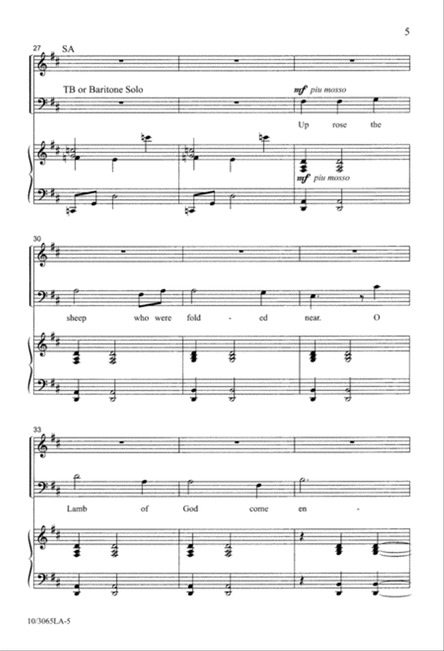 Little Jesus 4-Part scores gallery preview page 5