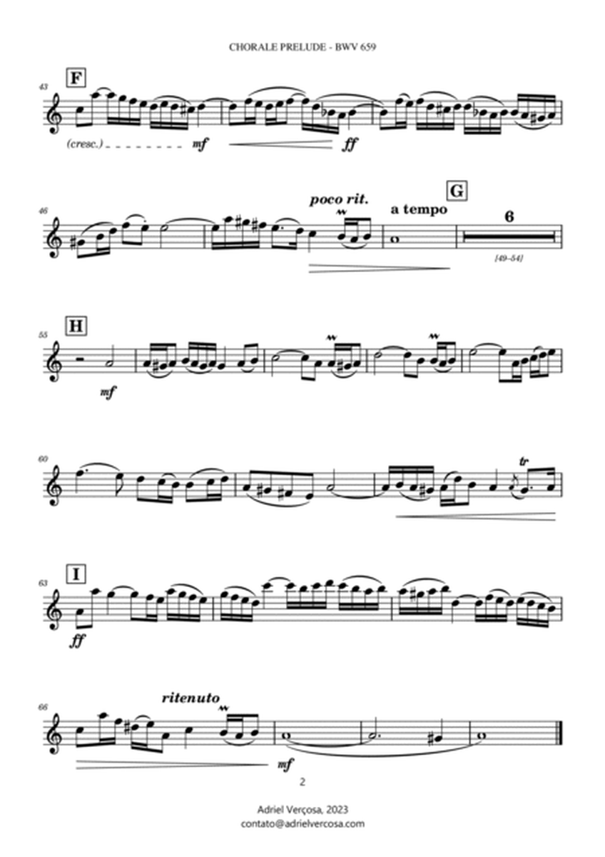 Nun komm' der Heiden Heiland - BWV 659 - Bach Chorale Prelude - Saxophone Quartet image number null