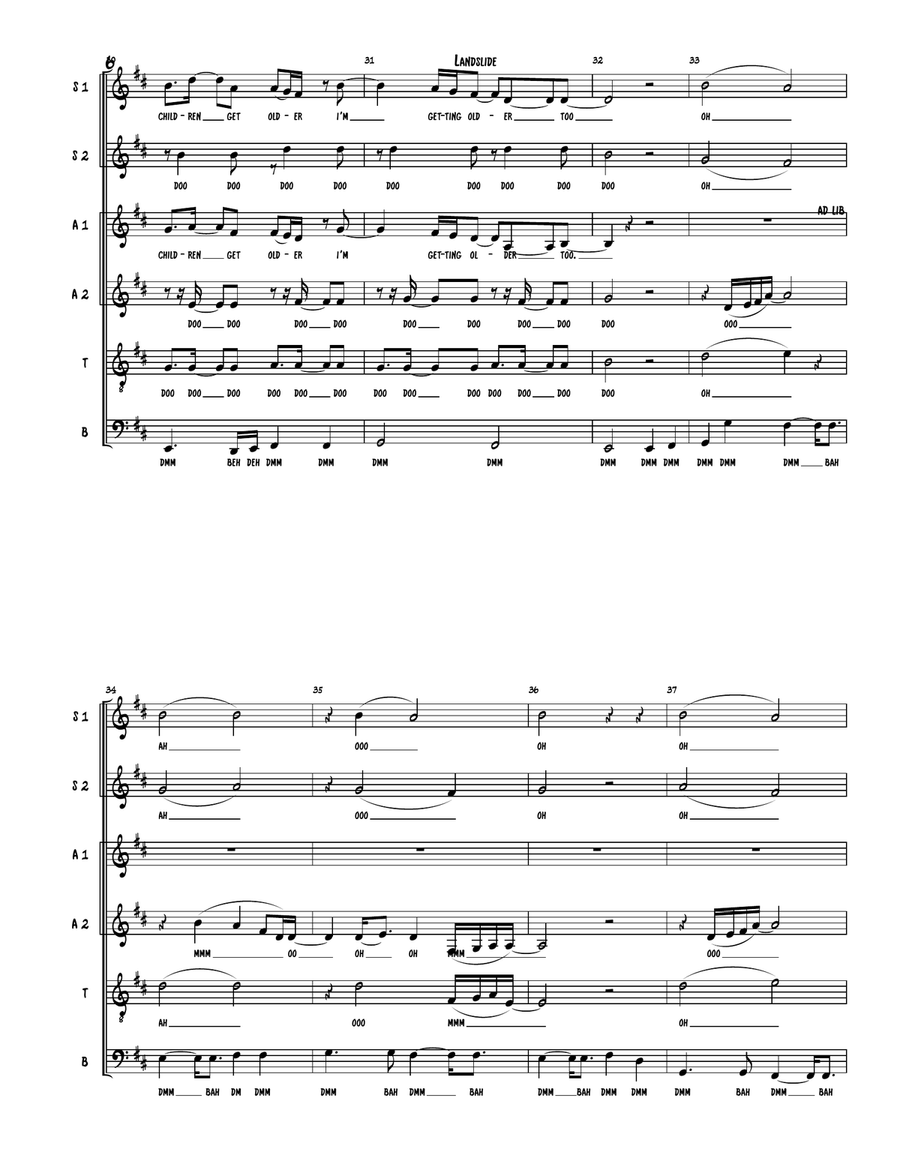 Landslide 4-Part scores gallery preview page 6