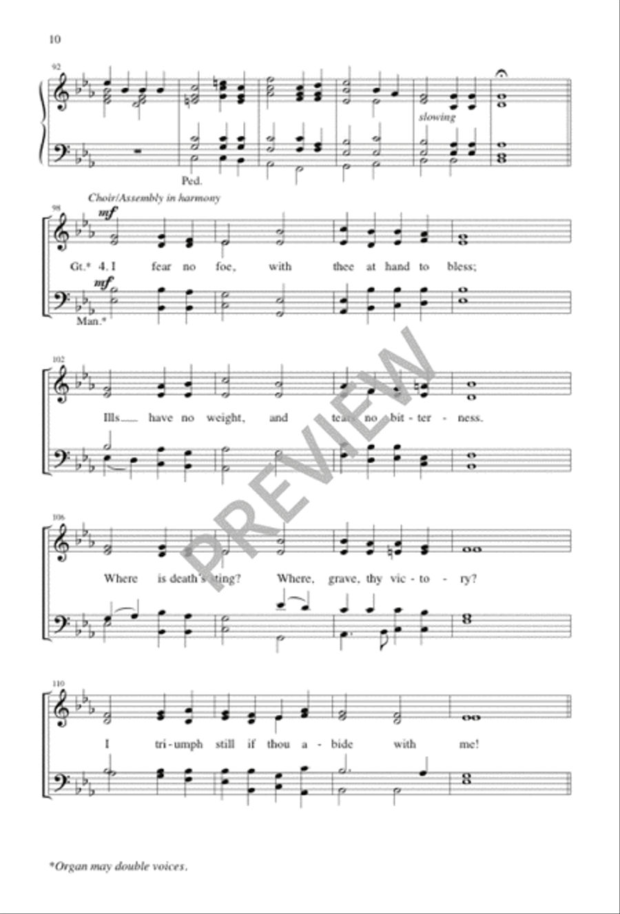 Abide with Me Abide with Me 4-Part scores gallery preview page 10