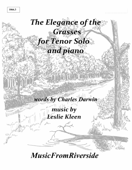 The Elegance of the Grasses for Tenor solo and piano