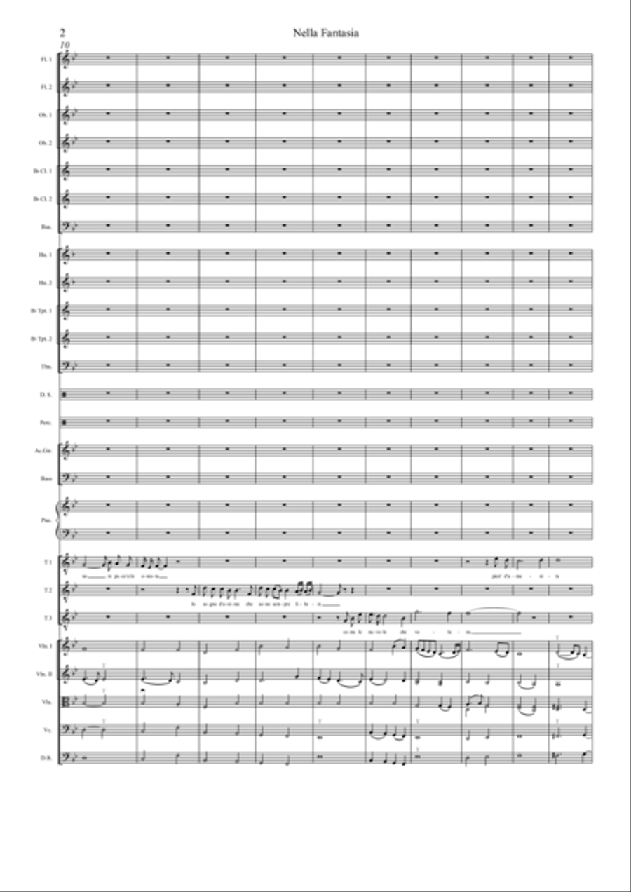 Nella Fantasia Full Orchestra scores gallery preview page 3