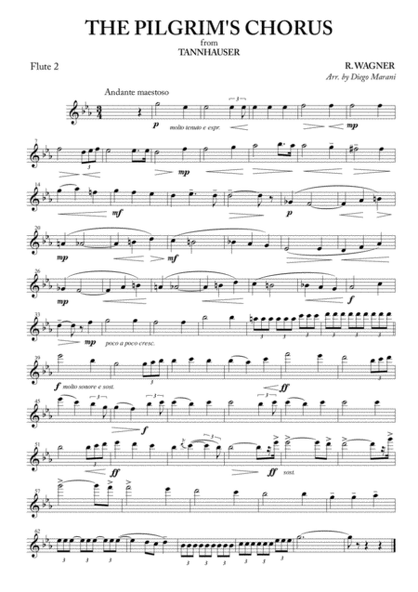 The Pilgrim's Chorus for Flute Quartet image number null