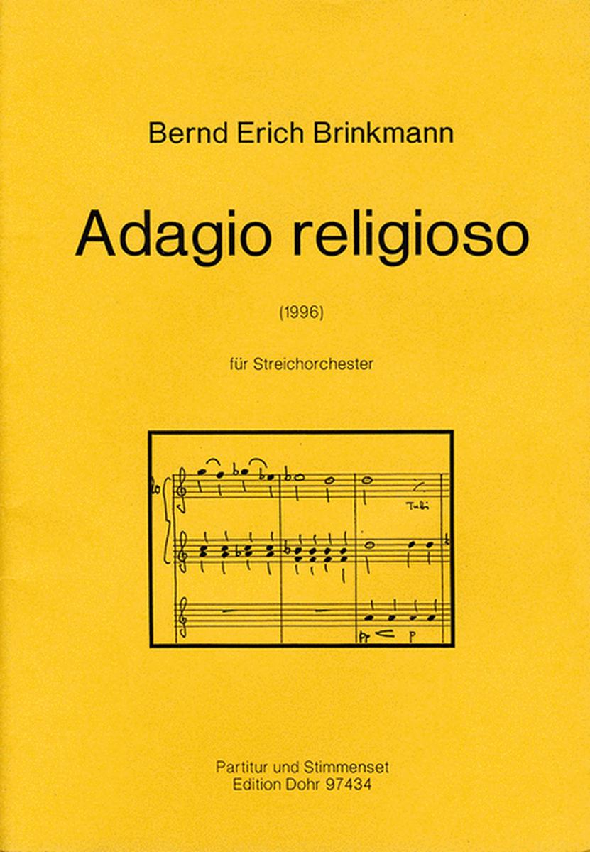 Adagio religioso für Streichorchester (1996)