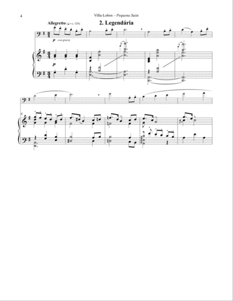 Pequena Suite for Euphonium and Piano Euphonium scores gallery preview page 10