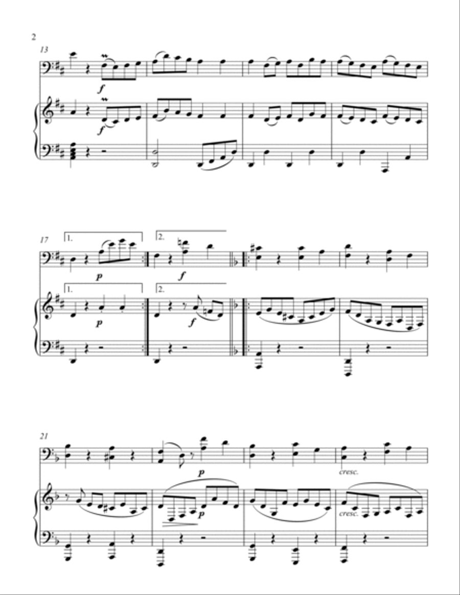 Gavotte from Iphegenia Piano scores gallery preview page 4