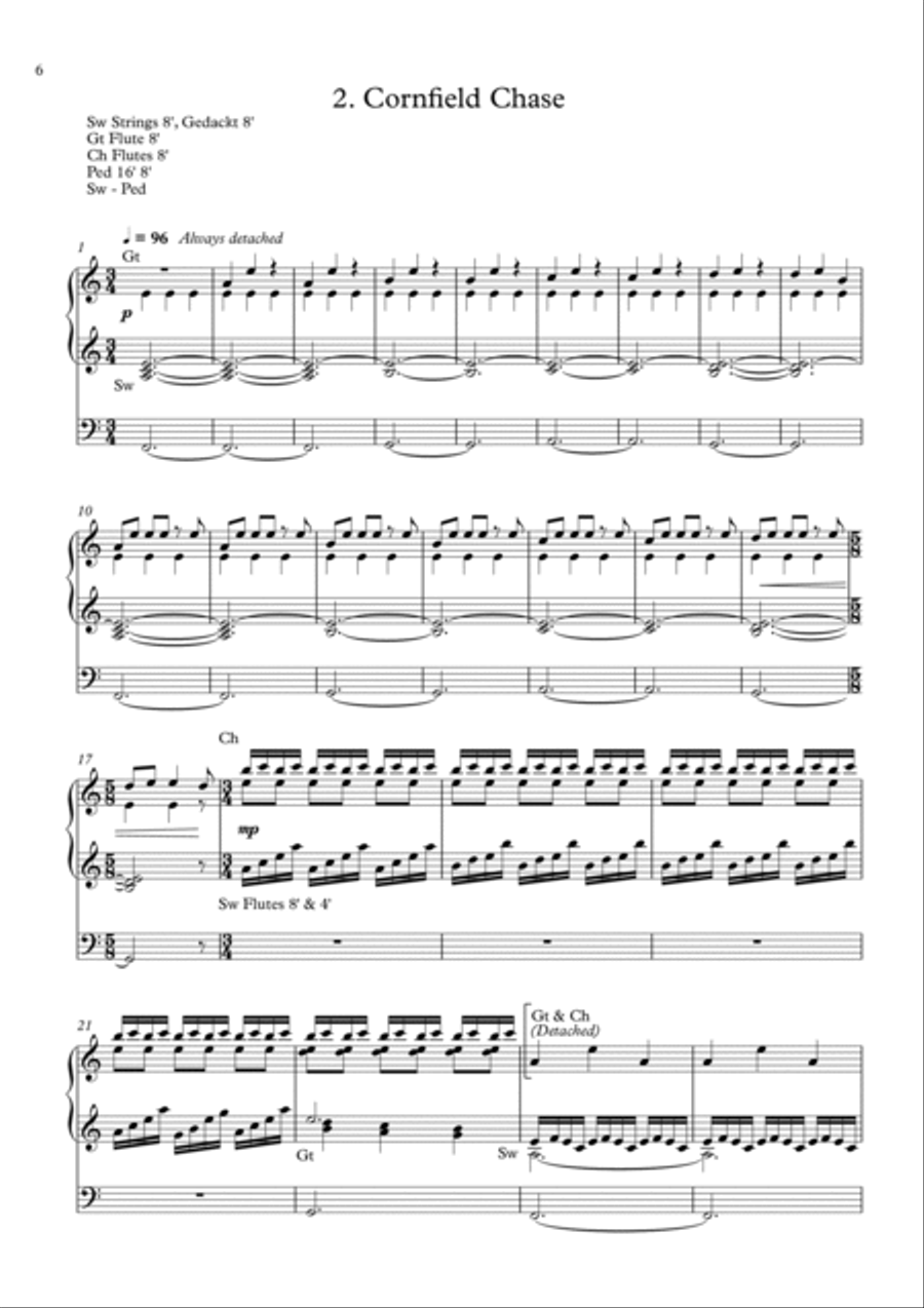 Interstellar Organ Solo scores gallery preview page 6