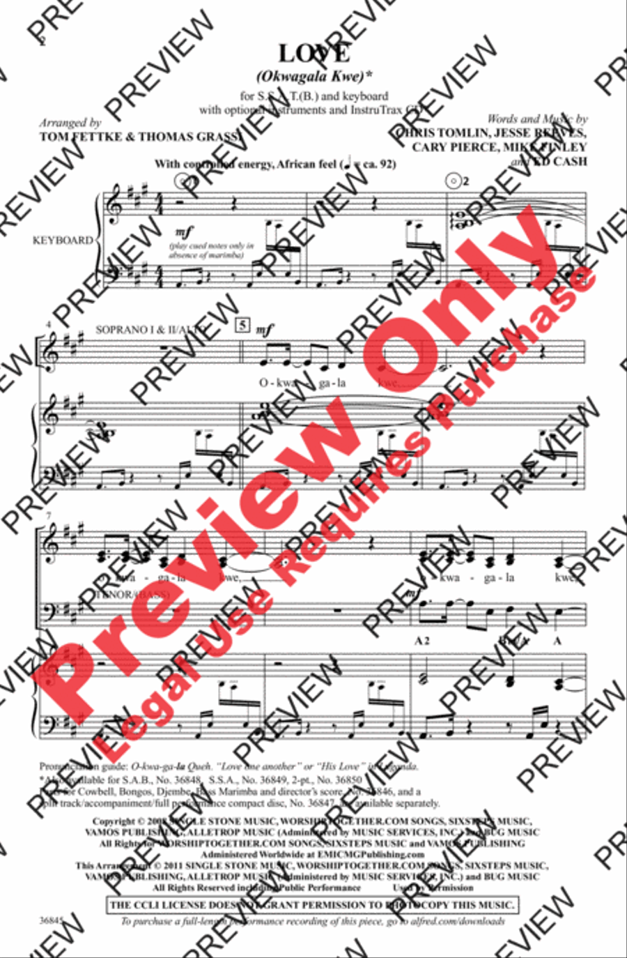 Love 4-Part scores gallery preview page 2