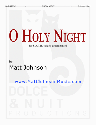 O HOLY NIGHT • for S.A.T.B. voices, accompanied