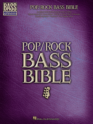 Book cover for Pop/Rock Bass Bible
