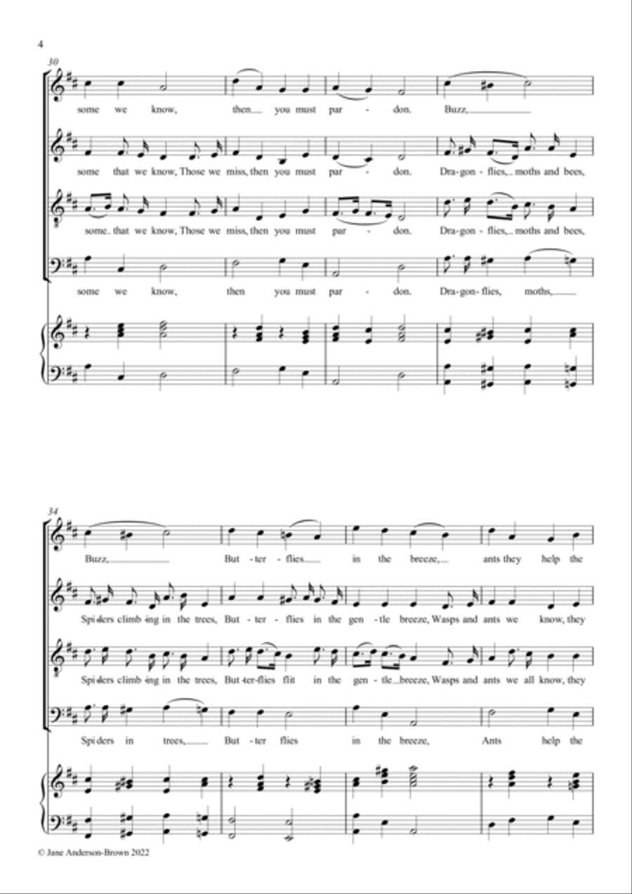 In an English Country Garden 4-Part scores gallery preview page 4