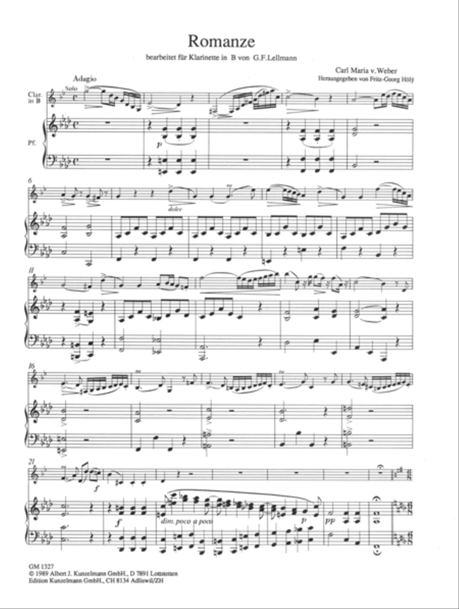 Salon pieces for clarinet and piano Clarinet Solo scores gallery preview page 2