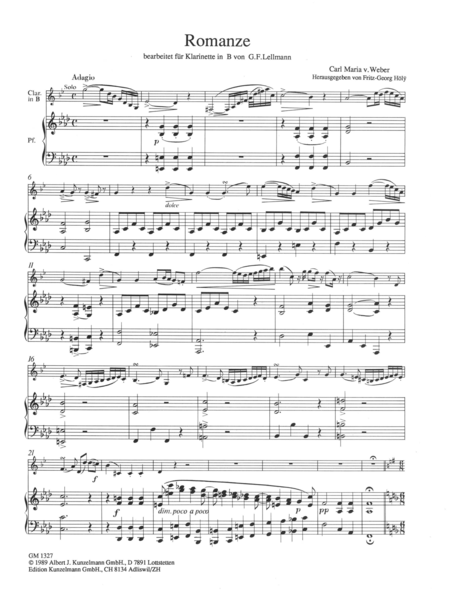 Salon pieces for clarinet and piano