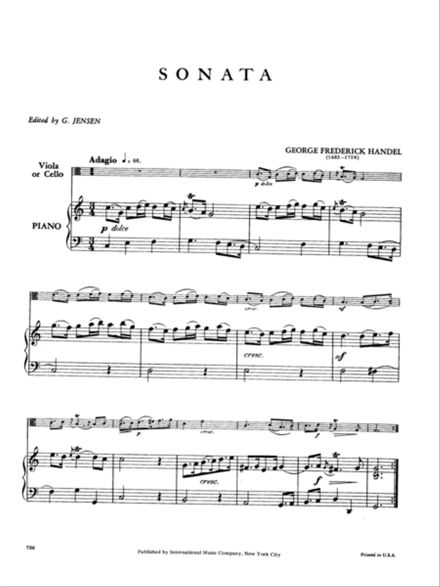 Sonata In C Major Piano Accompaniment scores gallery preview page 2