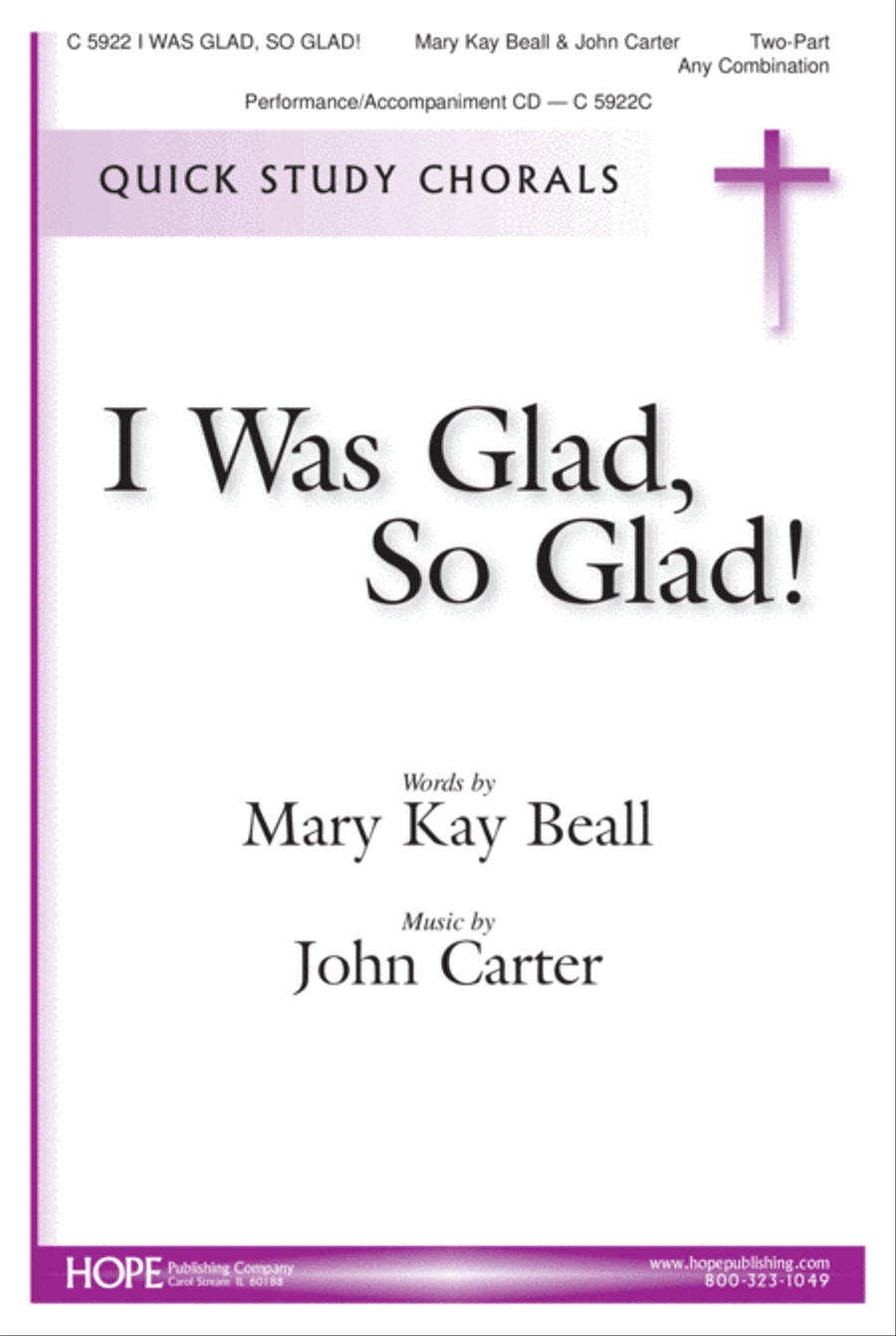 I Was Glad, So Glad! I Was Glad, So Glad! 2-Part scores gallery preview page 2