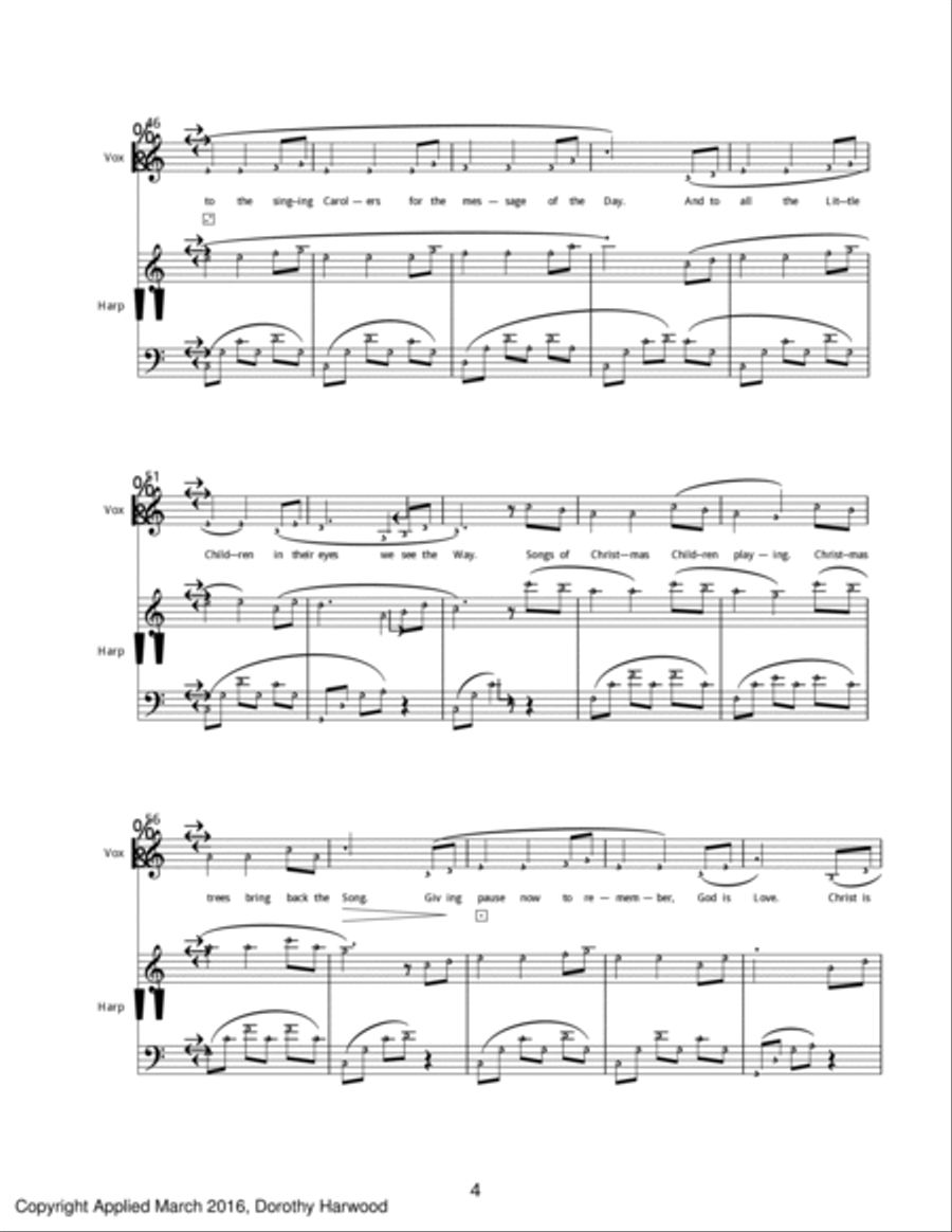 Tiny Lights for Harp & Voice Harp scores gallery preview page 6