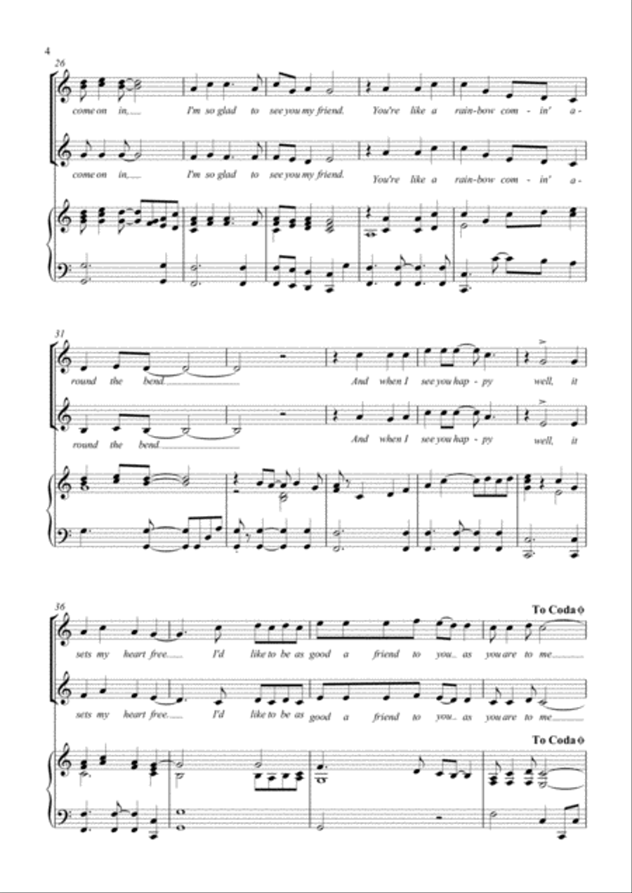 Song For Judith (open The Door) SA scores gallery preview page 4