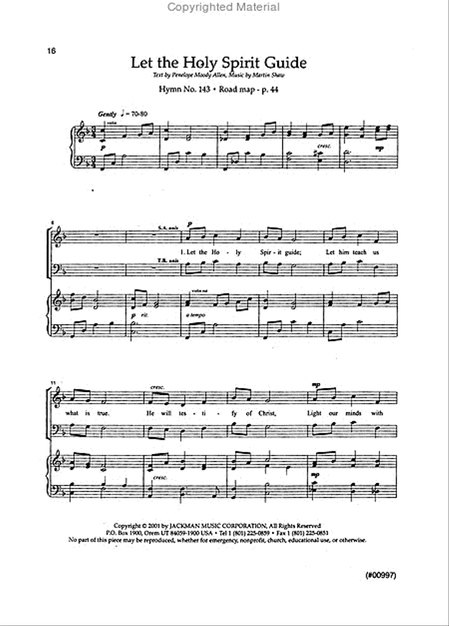 Hymnplicity Ward Choir - Book 1 Hymnplicity Ward Choir - Book 1 4-Part scores gallery preview page 4